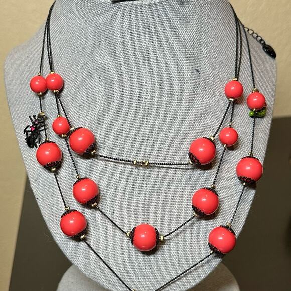 Vintage HTF Betsey Johnson Garden Necklace - Picture 1 of 7